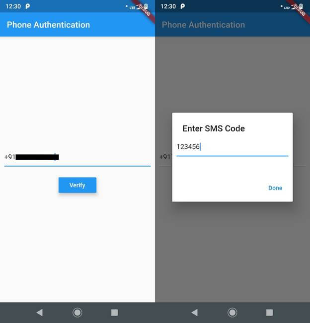 Otp Authentication In Flutter Using Firebase